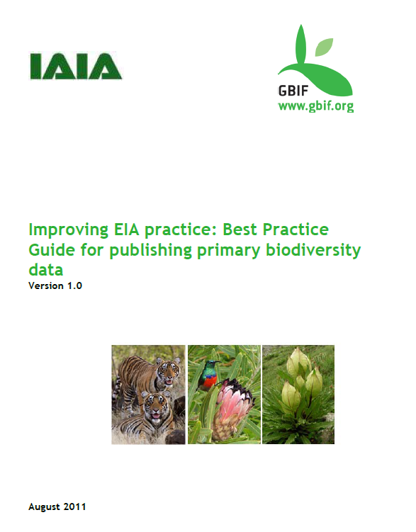 Improving EIA Practice: Best Practice Guide for Publishing Primary Biodiversity Data